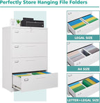 MIIIKO 4 Drawer Lateral File Cabinet - Image 4