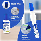 BAZIC Products Correction Fluid, Soft Bristle Brush & Precise Metal Tip - Image 4