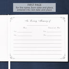 Spacobo Funeral Guest Book for Memorial Service in Loving Memory Guest Book for - Image 3