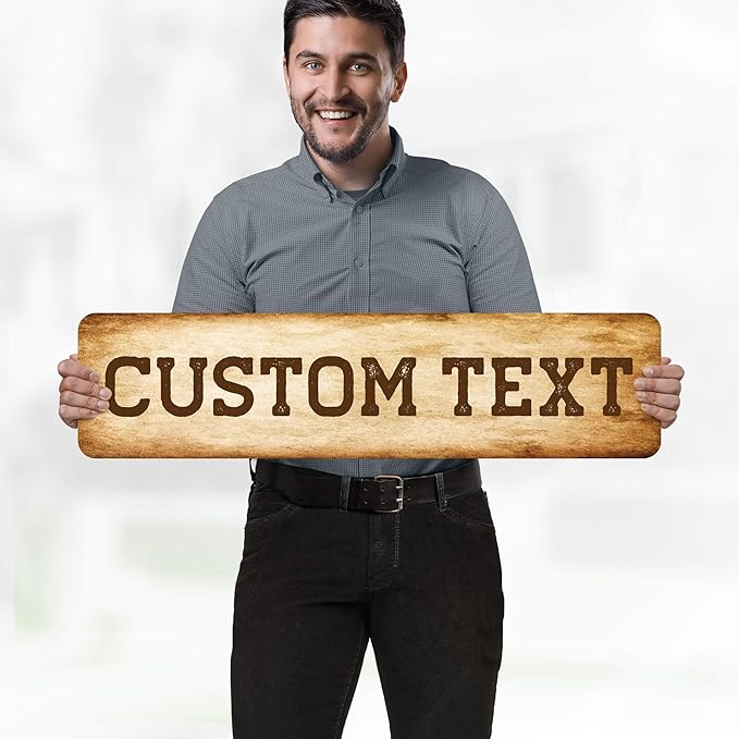 Custom Sign, Custom Street Sign, 11 Font Colors, 13 Font Styles, 4 Hole Options - Image 2