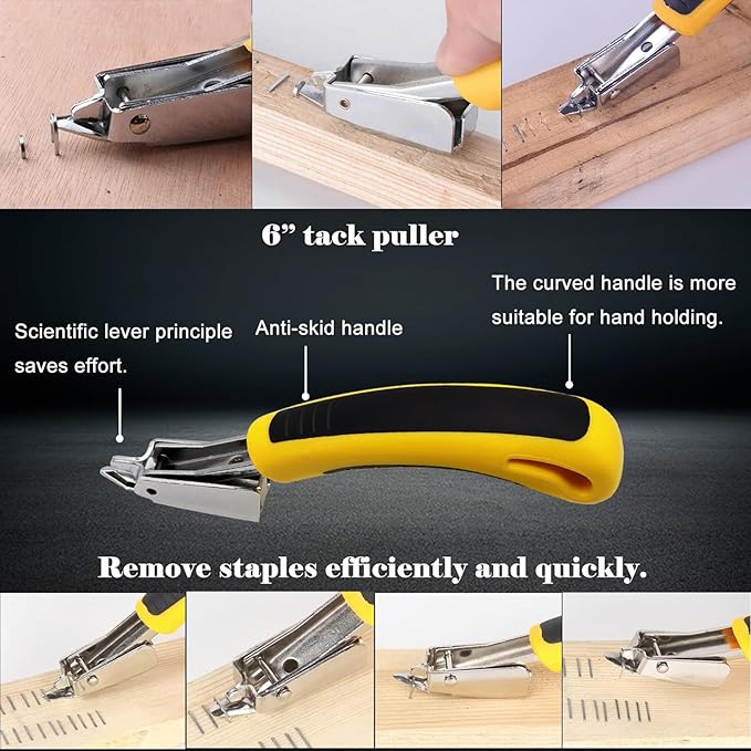 Sunxeke 3Pcs Heavy Duty Upholstery and Construction Staple Remover - Image 3