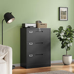 letaya 3 drawer file cabinets with lock,metal lateral, main product view