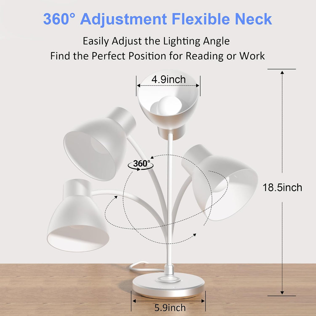 led desk lamp for home office with wireless, side view
