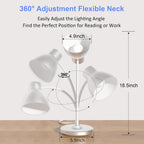 led desk lamp for home office with wireless, side view