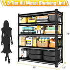 SDXYSTCE 48" W Garage Storage Shelves Heavy Duty, 2800LBS Loads Adjustable - Image 3