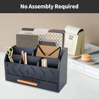 ZALIOJI Wooden Desk Organizer Mail Organizer Countertop, Desktop Organizer Mail - Image 7