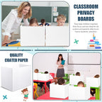 Zhehao 36 Pcs Privacy Boards for Student Desks Bright Colored Classroom Desk - Image 3