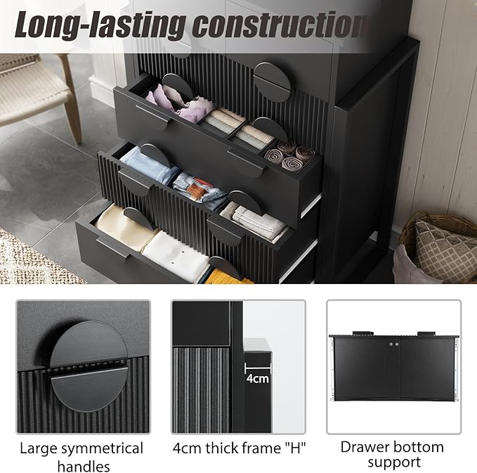 LGHM Fluted Dresser for Bedroom - Image 9