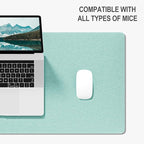 Auhoahsil Felt Desk Mat, Minimalist Large Mouse Pad XL 31.5 x 11.8 in, Desk Matt - Image 4