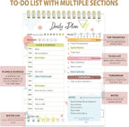 Tlenpo To Do List Notebook Pad, Daily Planner Notepad, 60 Sheets Double Sided - Image 5