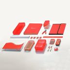 Enday Index Card Holder Red, 3x5 Note Flash Card Organizer Case, Index Card - Image 7