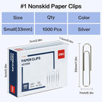 Deli #1 Nonskid Paper Clips, 1000 Medium Paper Clips, 10 Boxes of 100 Each - Image 2