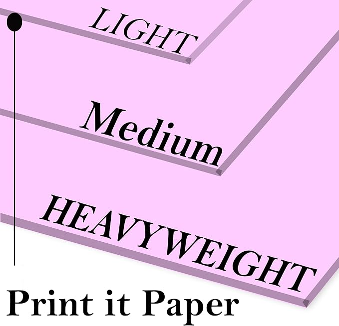 Print It - Vellum Bristol Colored Cardstock Cover Paper, 67 Lb, 8.5" X 11” - Image 2