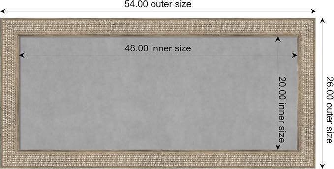 Amanti Art Silver Framed Magnetic Board 26x54 Oversize Vision Board - Image 3