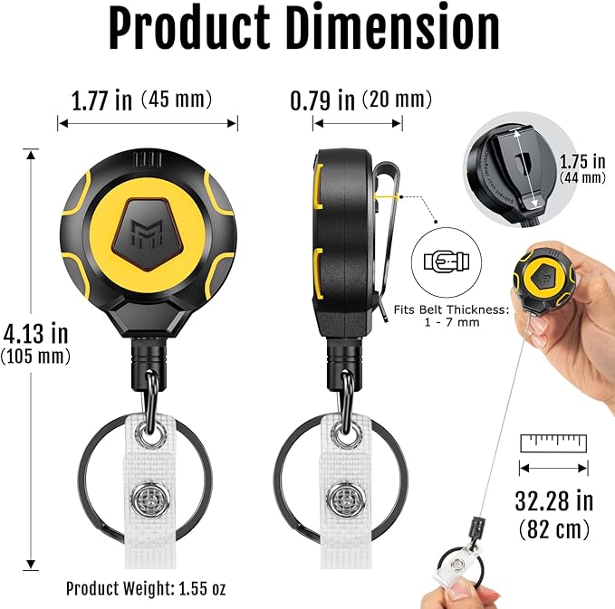 MNGARISTA Upgraded Heavy Duty Retractable Keychain - Image 4