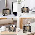 Famame Winter Wild Deer Snow Trees Pencil Holder - Image 4