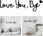 Love You Bye Wood Sign Home Decor, Above Door Topper Decoration, Boho Decor by BADAO