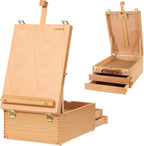 viswin large tabletop easel box with 3 storage, main product view
