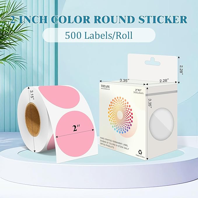 2 Inch Round Color Coding Labels - Image 2