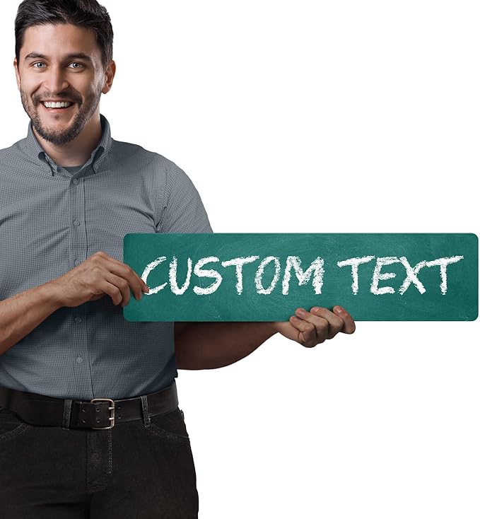 Custom Sign, Custom Street Sign, 11 Font Colors, 13 Font Styles, 4 Hole Options - Image 2