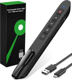 Presentation Clicker Green Laser Pointer, Rechargeable PowerPoint Clicker by TITIANCOOLPresenter