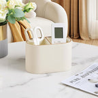 MEIBOOCH PU Leather Pen Holder for Desk, Small Remote Control Holder Pencil Cup - Image 5