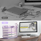 Letter Tray Paper Organizer 5-Tier Desk Organizer File Organizer Paper Holder - Image 3