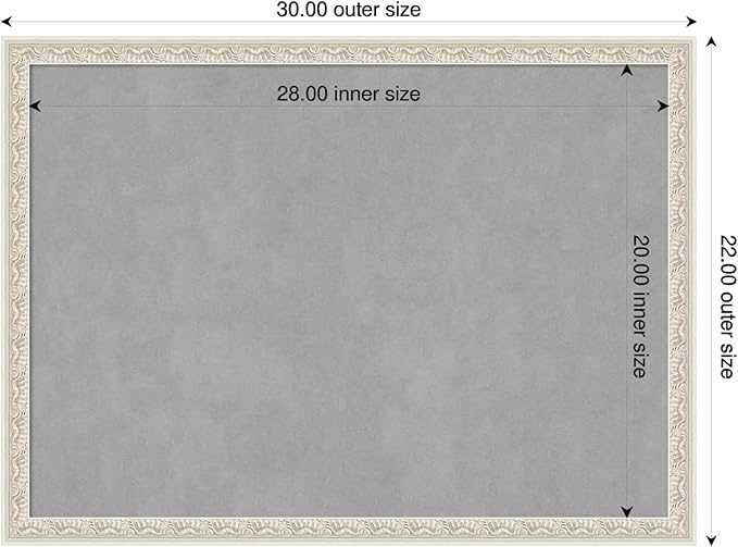 Amanti Art Silver Framed Magnetic Board 22x30 Medium Vision Board - Image 2