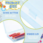 Fainne 24 Pcs Plastic Pencil Case Bulk Pencil Boxes Plastic Stationery Case - Image 3