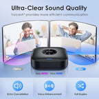 EMEET Conference Speakerphone M0 Plus, 4 AI Mics 360° Voice Pickup, Noise - Image 3
