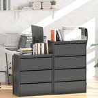 Greenvelly 4 Drawer File Cabinet, Metal Filing Cabinet - Image 8