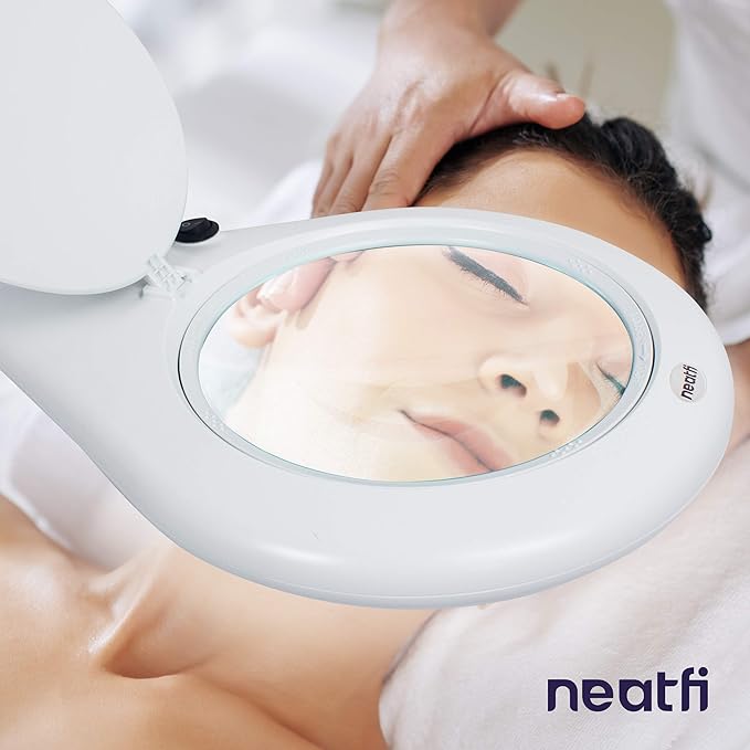 Neatfi LED Magnifying Lamp, 5 Diopter Glass Lens, 6500K Daylight Bright Light - Image 3