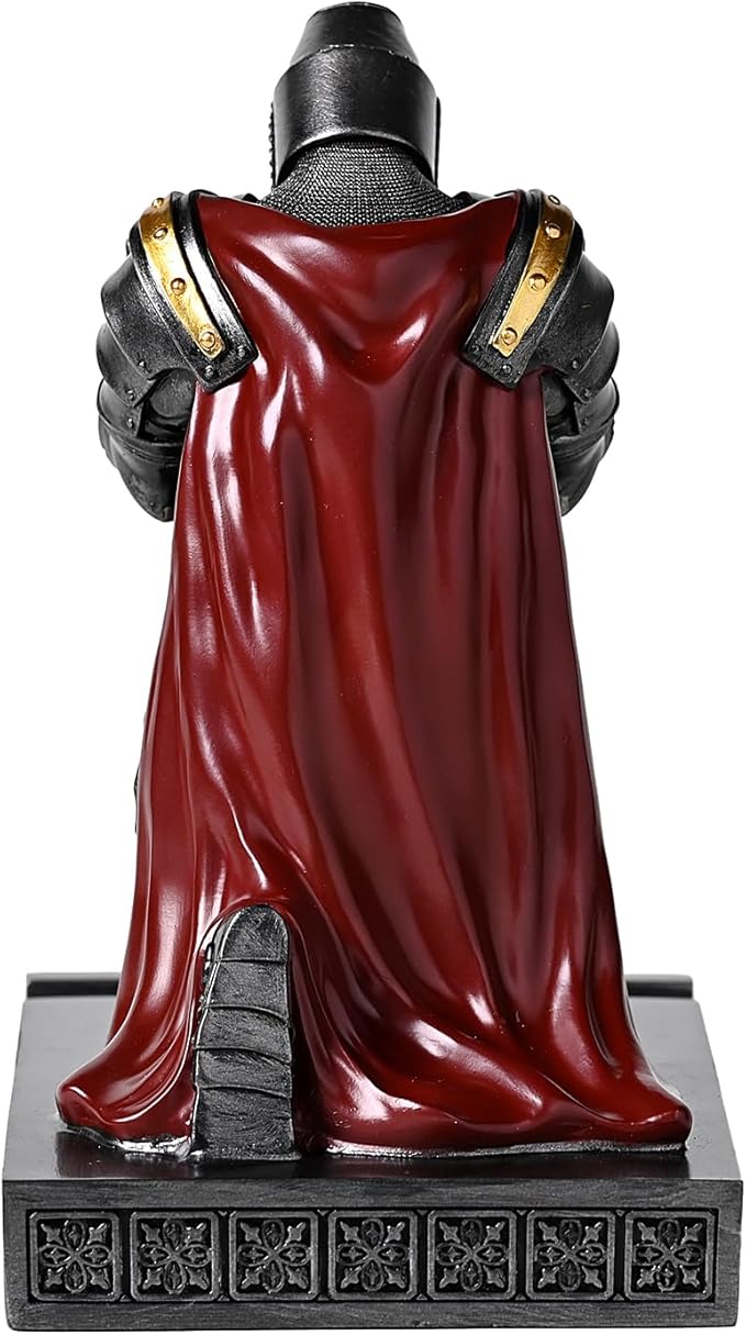 NCQIXIAO Medieval Templar Vanguard Officer Knight Pen Holder Pen Stand Desk - Image 9