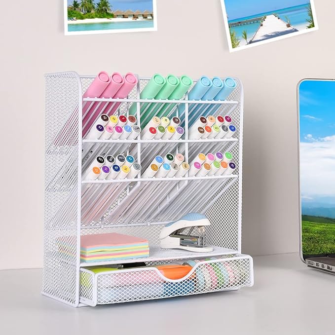 Spacrea Pen Holder Desk Organizer - Image 3