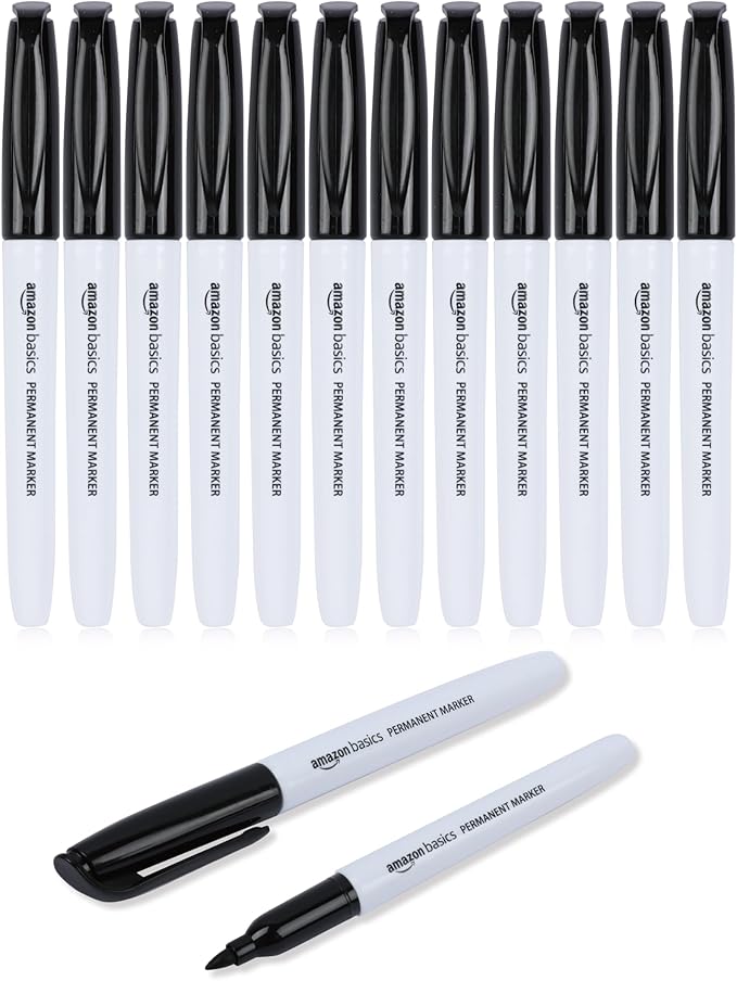 Amazon Basics Fine Tip Point Permanent Markers by AmazonBasics