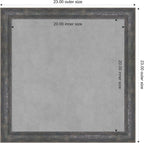 Amanti Art Grey Framed Magnetic Board 23x23 Medium Vision Board - Image 3