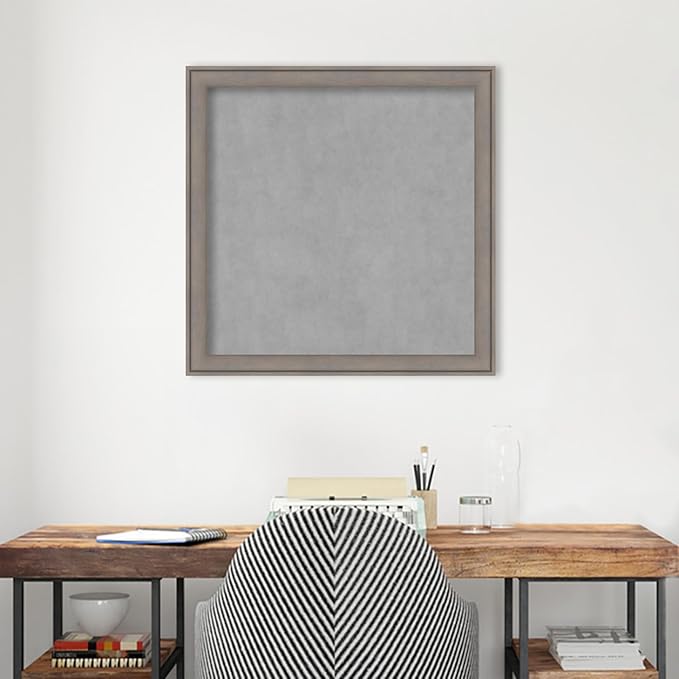 Amanti Art Grey Framed Magnetic Board 27x27 Medium Vision Board - Image 4
