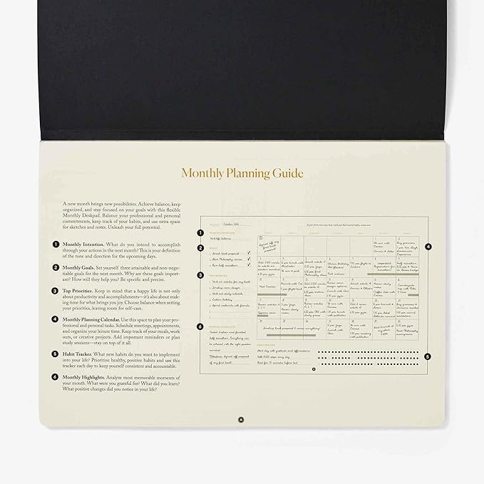 Intelligent Change Monthly Desk Pad, 2-Year Productivity Planner, Tear-Out - Image 3