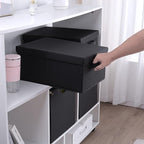 HOONEX Storage Bins with Lids for Organizing, Storage Boxes with 2 Carrying - Image 4