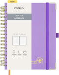POPRUN Spiral Dotted Journal Notebook, 7-1/4" x 9-1/2" by POPRUN