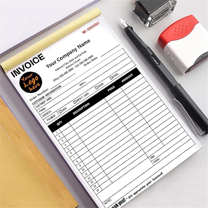 Custom Invoice Book in 3-Part /2-Part Receipt Book - Image 3