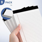 8 Pack Note Pads 5 x 8 Inch Small Legal Pads 5 x 8 White Notepad 5 x 8 - Image 6