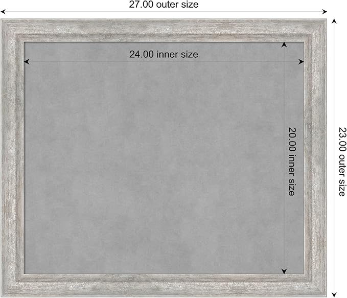 Amanti Art Silver Framed Magnetic Board 23x27 Medium Vision Board - Image 4