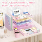 OPNICE Desk Organizer, 4-Tier Desktop File Organizer - Image 4