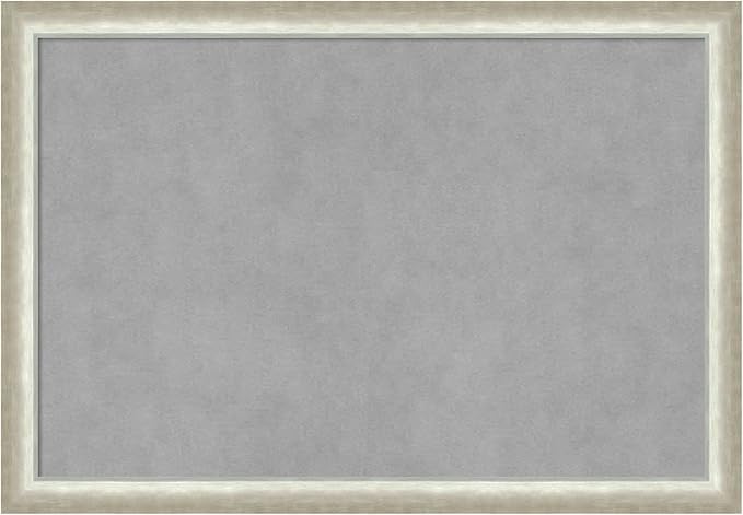 Amanti Art Silver Framed Magnetic Board 18x26 Medium Vision Board by AmantiArt