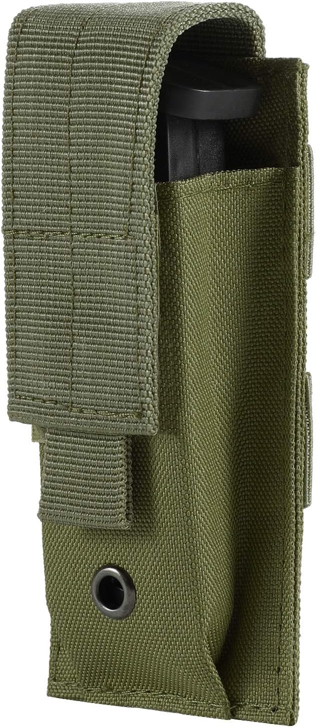 Tactical Single/Double Pistol Mag Pouch Outdoor Molle Open-Top Magazine Pouch by FRTKK