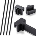 Epakh 4-Piece PVC Black Hanging File Folder Rails by Epakh