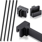 Epakh 4-Piece PVC Black Hanging File Folder Rails by Epakh