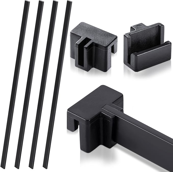 Epakh 4-Piece PVC Black Hanging File Folder Rails by Epakh