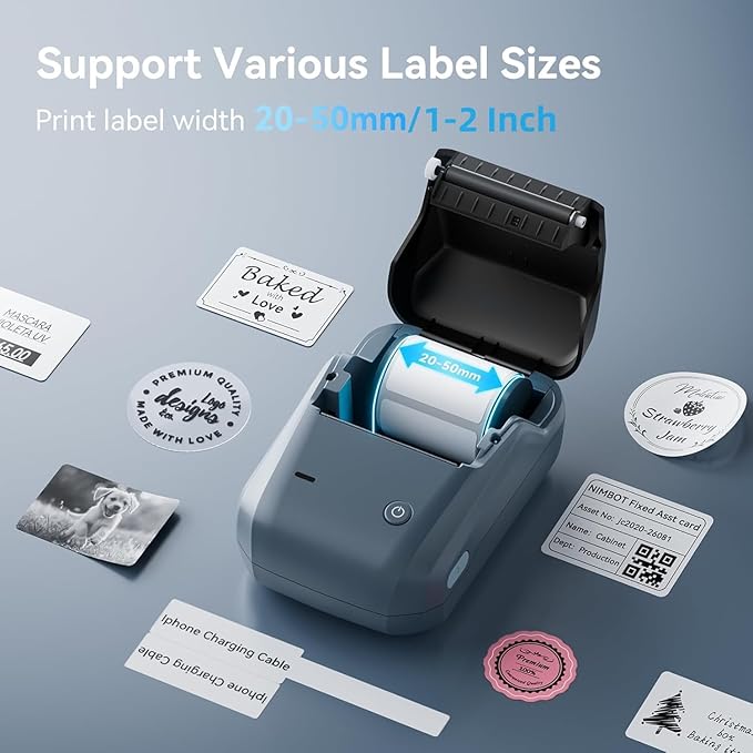 NIIMBOT B1 Label Maker with Tapes, 2 Inch Portable Thermal Label Printer - Image 2